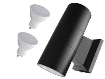 Kinkiet Ogrodowy Lampka na Ścianę +Żarówki 8W