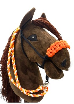 Недоуздок плюс поводья - лошадь на палке - разные цвета.