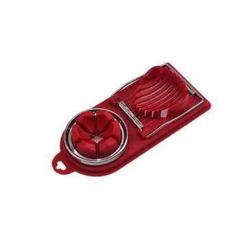 2in1 Multifunctional Egg Cutter Stainless Steel Egg Slicer Sectioner Cutter