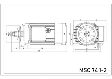 Такса MSC 74 двигатель 1-2 (4кВт 2850об/мин)