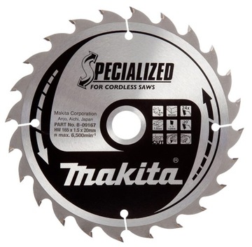 MAKITA tarcza tnąca 165x20 24Z B-09167