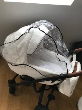 Коляска Bebetto Luca Pro - Белый, Идеальное состояние, Экокожа