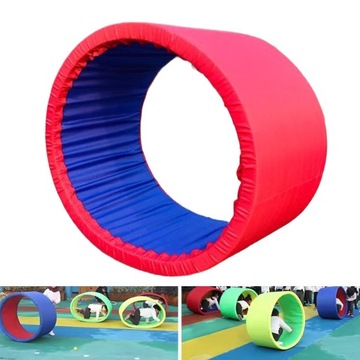 Круг для ползания, оборудование для сенсорного обучения, игровой реквизит, интерактивный красный цвет.