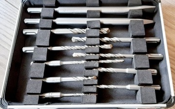 НАБОР ДОЛОТО И СВЕРЛ SDS-PLUS-3 11 ШТ В КОРПУСЕ