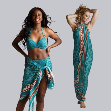 ПЛЯЖНЫЙ ШАРФ ПАРЕО с полосатым чехлом НОВЫЕ ЦВЕТА