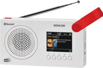 Mini Radio Cyfrowe Sencor SRD7757W 2000mAh BT USB