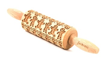 Wałek grawerowany wzór PIERNIKOWY LUDZIK, junior