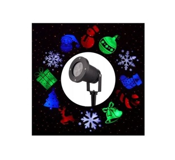 РОЖДЕСТВЕНСКИЙ СВЕТОДИОДНЫЙ ПРОЕКТОР 12 СЛАЙДОВ ВОДОНЕПРОНИЦАЕМОЕ ЛАЗЕРНОЕ ОСВЕЩЕНИЕ ДОМА