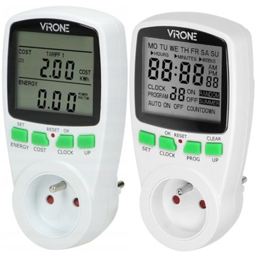 WATOMIERZ LICZNIK ENERGII + PROGRAMATOR CZASOWY