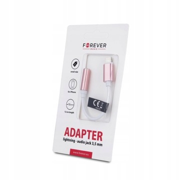 Adapter do iPhone Forever Music 8-pin 3,5 mm przejściówka do słuchawek8