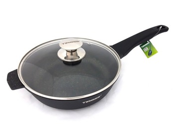 PATELNIA GŁĘBOKA MARMUROWA 24cm INDUKCJA GAZ 1237