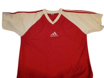 KOSZULKA adidas XXL retro vintage 3 paski