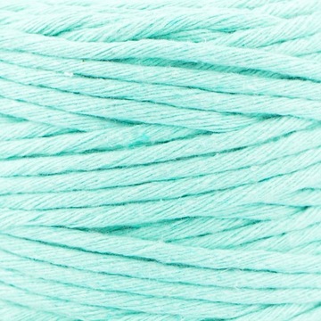 Нитка хлопковая для макраме, 5мм, 100м, мятная.