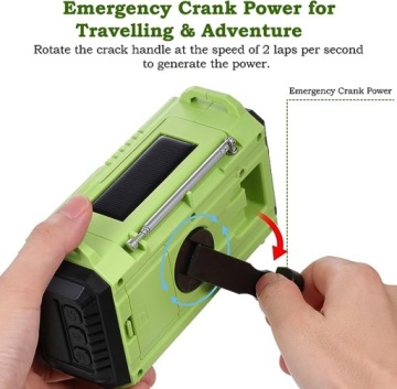 Сетевое радио со светодиодной подсветкой AM/FM/SW, SOS