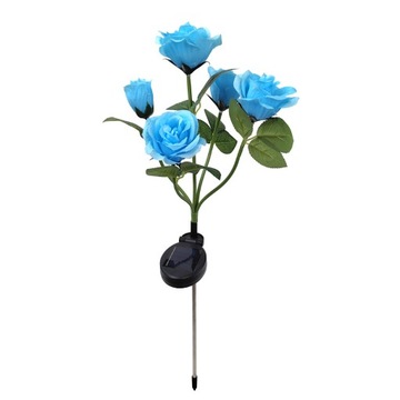 Встраиваемая солнечная лампа ROSE LED цветочная лампа SOLAR FLOWERS меняет цвета