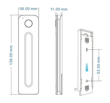R13(B) Пульт дистанционного управления RF со светодиодной подсветкой RGB, 1 зона, черный GW5