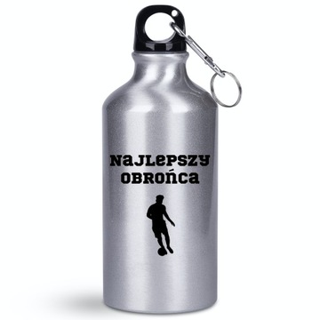 Butelka/bidon 400 ml prezent dla obrońcy, obrońca, piłka nożna + imię, 2