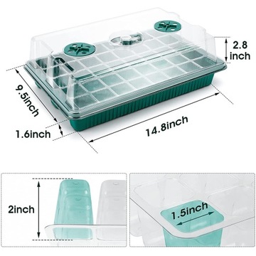 НАБОР ДЛЯ ПРОРАЩИВАНИЯ СЕМЯН С ЛАМПОЙ ДЛЯ РОСТА И РЕГУЛИРОВКОЙ ВЛАЖНОСТИ