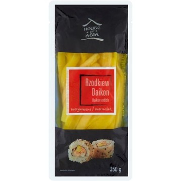 Rzodkiew marynowana Daikon cięta do sushi 350 g House of Asia