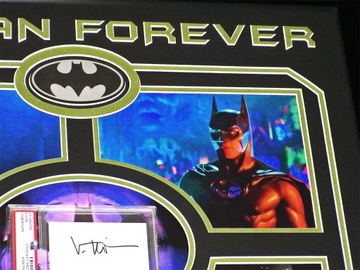 Вэл Килмер Автограф Бэтмена в красивой рамке Сертификат подлинности ХИТ