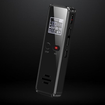 WYSOKA JAKOŚĆ DYKTAFON MINI CYFROWY 64GB SŁUCHAWKI