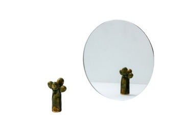 Lustro do makramy okrągłe, koło - fi 27 cm