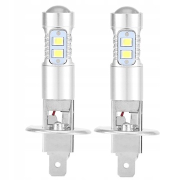 2шт светодиодные лампы H1 6000K SUPER WHITE 100W