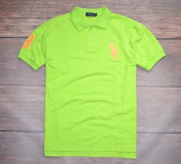 POLO RALPH LAUREN BIG PONY KOSZULKA NEON GREEN MEN XXL