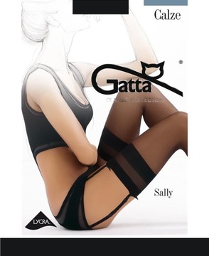 GATTA SALLY Pończochy do paska wz.00/1-2/Nero