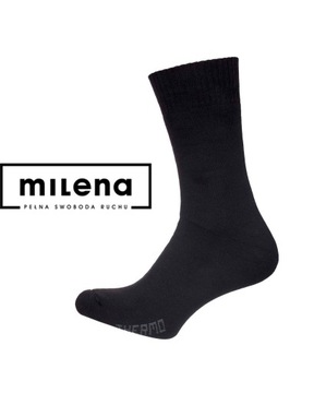 MILENA skarpety THERMO-SILVER jony srebra 41-43