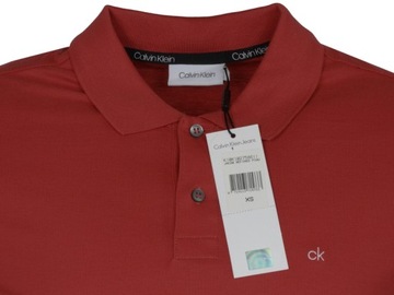 CALVIN KLEIN polo męskie, ceglaste, XS