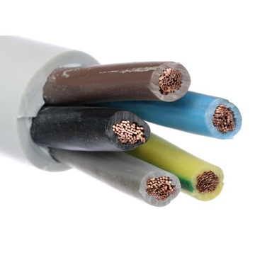 Przewód elektryczny oponowy OWY 5x1,5 linka - 1m