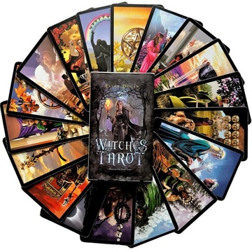 KARTY DO TAROTA ZESTAW KLASYCZNYCH KART WITCHES TAROT 78 SZT
