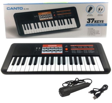 KEYBOARD ORGANY PIANINO DLA DZIECI MIKROFON USB