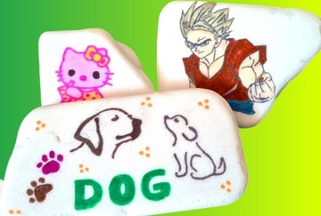 MARKERY PISAKI AKRYLOWE WIELOFUNKCYJNE KREATYWNE DO KAMIENI+ KAMIEŃ PŁASKI