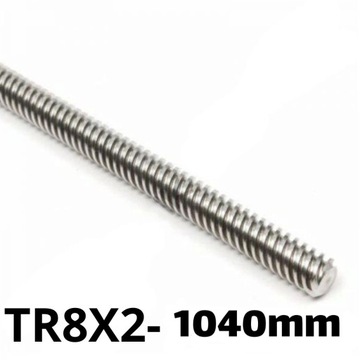 Śruba trapezowa ACME 8mm tr8x2 -1040 V-Slot