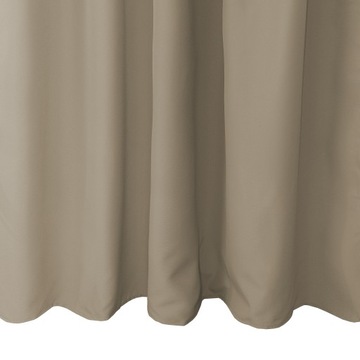 Zasłona ogrodowa wodoodporna 155x200 cm CIEMNY BEŻ zasłony na taras