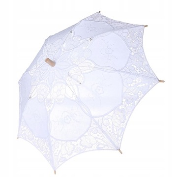 MINI KORONKOWY PARASOL PARASOL ŚLUBNY