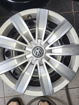 4X RÁFKY OCELOVÉ ET 38 6.5JX17" 5X112 VW TOURAN + POKLICE ČIDLA