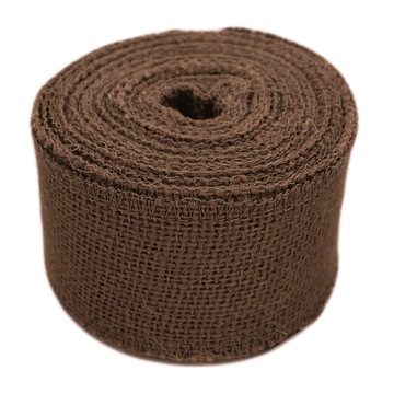 WSTĄŻKA JUTOWA 10cm/10m juta ślub wesele BRĄZOWA