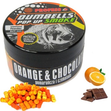 DUMBELLS POP UP PROFESS FLUO POMARAŃCZ CZEKOLADA
