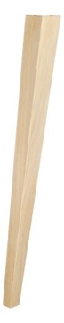 noga do stołu bukowa 70 cm skośna trapez surowa