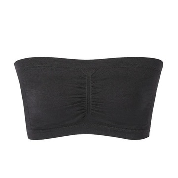 Damski Biustonosz Wyściełany Bezszwowy Tube Top Biustonosz, 2XL (44)