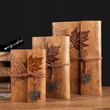 Notatnik Travellers Vintage PU Leather Blank Kraft
