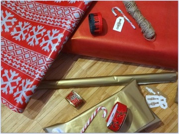 ДЕКОРАТИВНАЯ РОЖДЕСТВЕНСКАЯ СТРУНА, ПОДАРОЧНАЯ УПАКОВКА, 70М