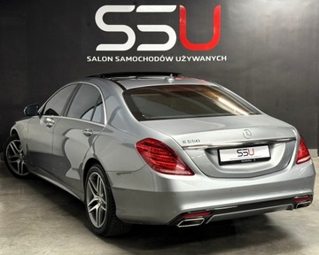 Mercedes Klasa S W221 Limuzyna Facelifting 4.7 V8 (500 BlueEFFICIENCY) 435KM 2013 Mercedes-Benz Klasa S S550 Long 435 KM Burmester Nappa FullLED Panorama Ni, zdjęcie 3