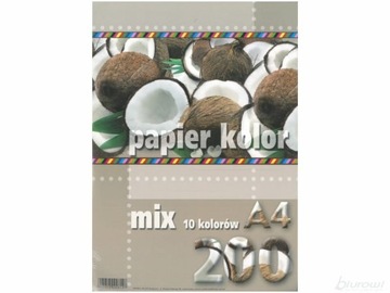 PAPIER KSERO A4/200 MIX KOLOR