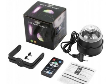 СВЕТОДИОДНЫЙ ПРОЕКТОР DISCO BALL ПОДСВЕТКИ DISCO RGB