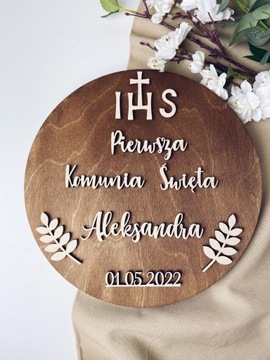 Круглая настенная ДОСКА XXL украшения ПРИЧИНЕНИЕ + ИМЯ