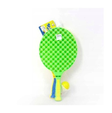 ZESTAW PLAŻOWE PALETKI RAKIETKI BADMINTON 40CM